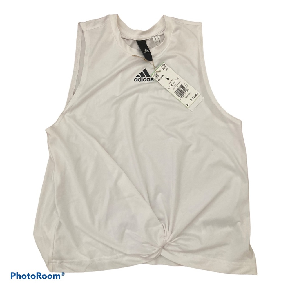 White Adidas tank women's